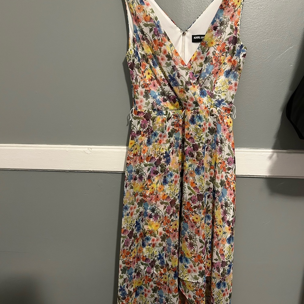 Karl Lagerfeld Multicolor Floral Maxi Dress